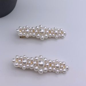 Chic new faux pearl hair Clips (set two pieces)